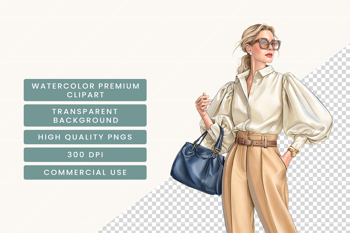 Watercolor Old Money Couple Clipart, a Person Illustration by BusyDaydesign (Photo 7 of 9)