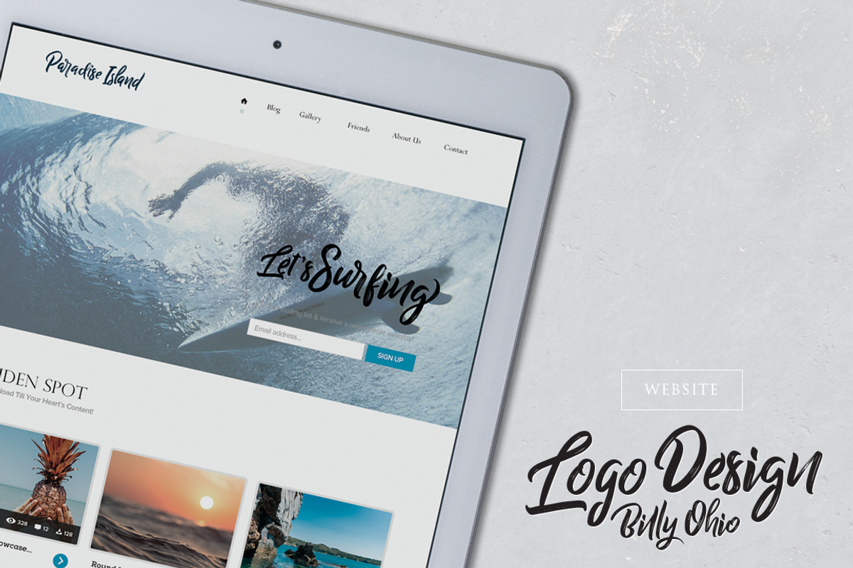 Billy Ohio Typeface, a Script Font by alit design (Photo 14 of 15)