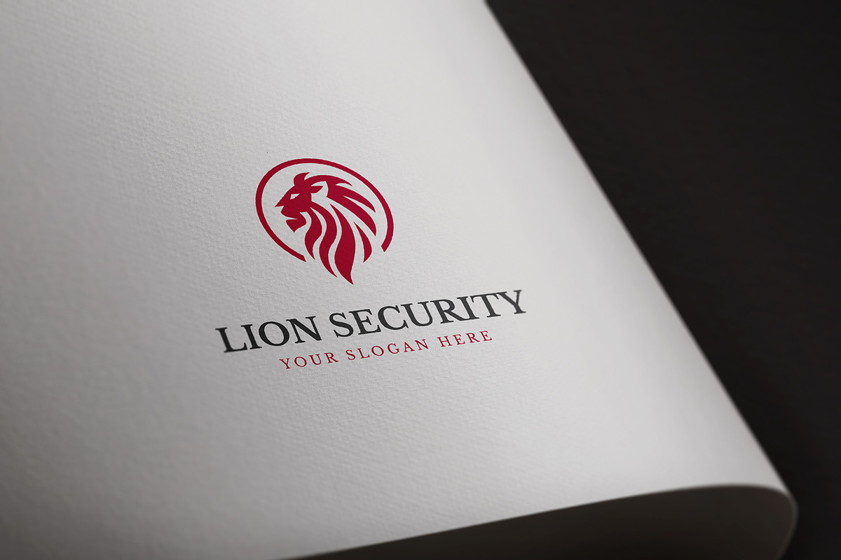 Lion Security Company Logo, a Branding & Logo Template by Glassymart