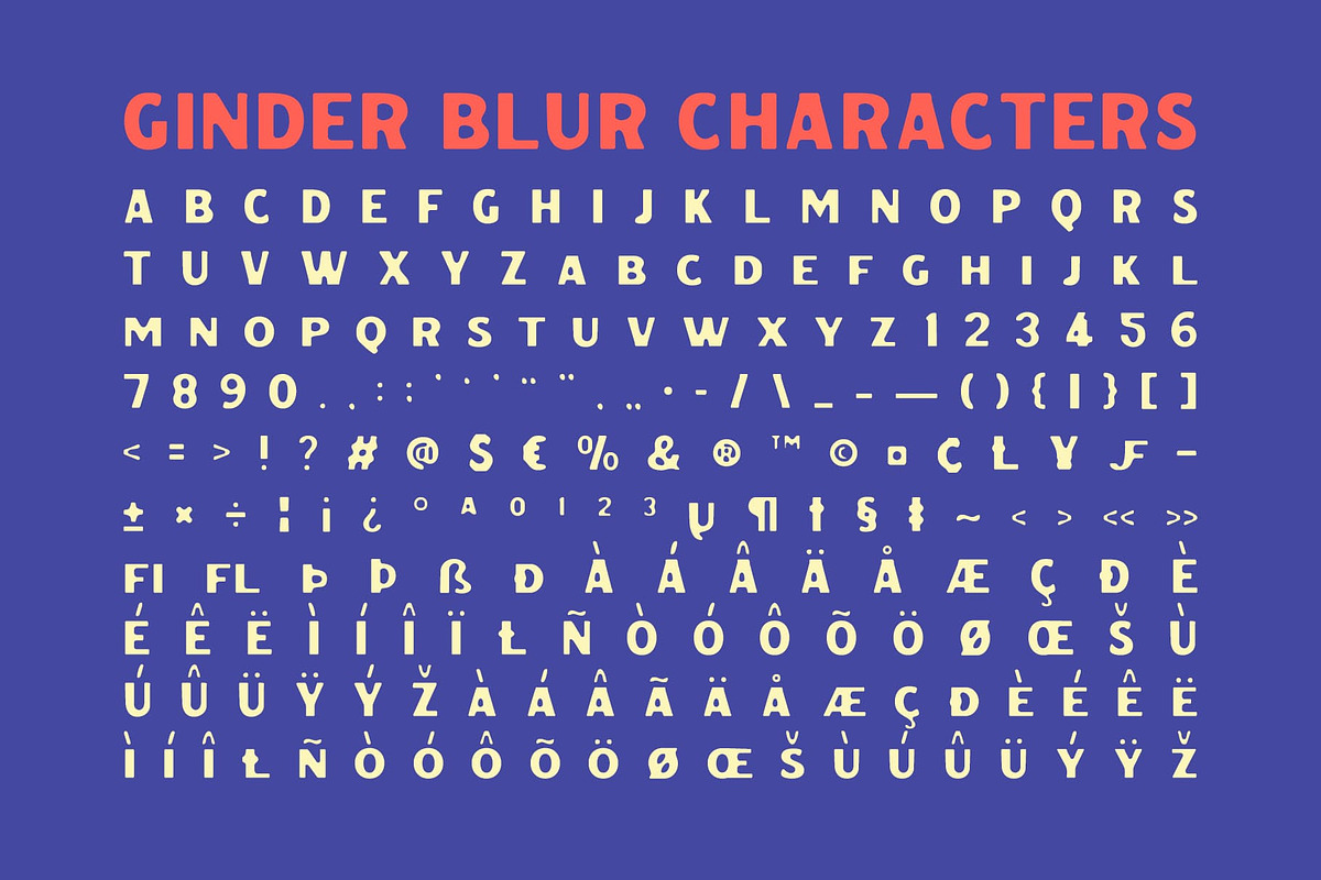 Ginder Blur, a Sans Serif Font by Craft Supply Co. (Photo 8 of 8)