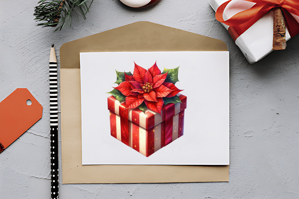 Christmas Presents & Wrapping Clipar, an Illustration by RobertsArt (Photo 3 of 7)