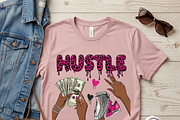 Hustle Pink Leopard Money Art, a Shirt Mockup by Vector Stall (Thumbnail 3 of 14)