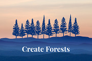 Vector Tree Silhouettes, an Object Graphic by Build Interactive (Thumbnail 2 of 4)
