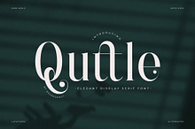 Quttle – Elegant Display Serif Font