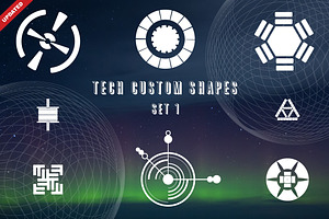 Tech Custom Shapes Set 1