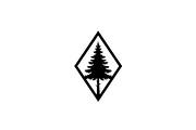 Geometric Pine Tree Emblem Bundle, an Illustration by Creativeshirt (Thumbnail 13 of 31)