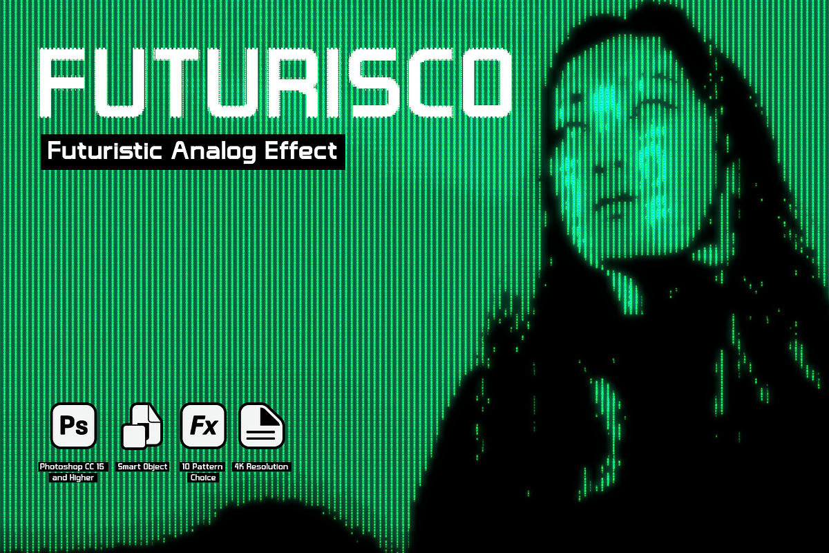 Futuristic Analog Effect, a Print Template by Migunani Studio (Photo 1 of 5)