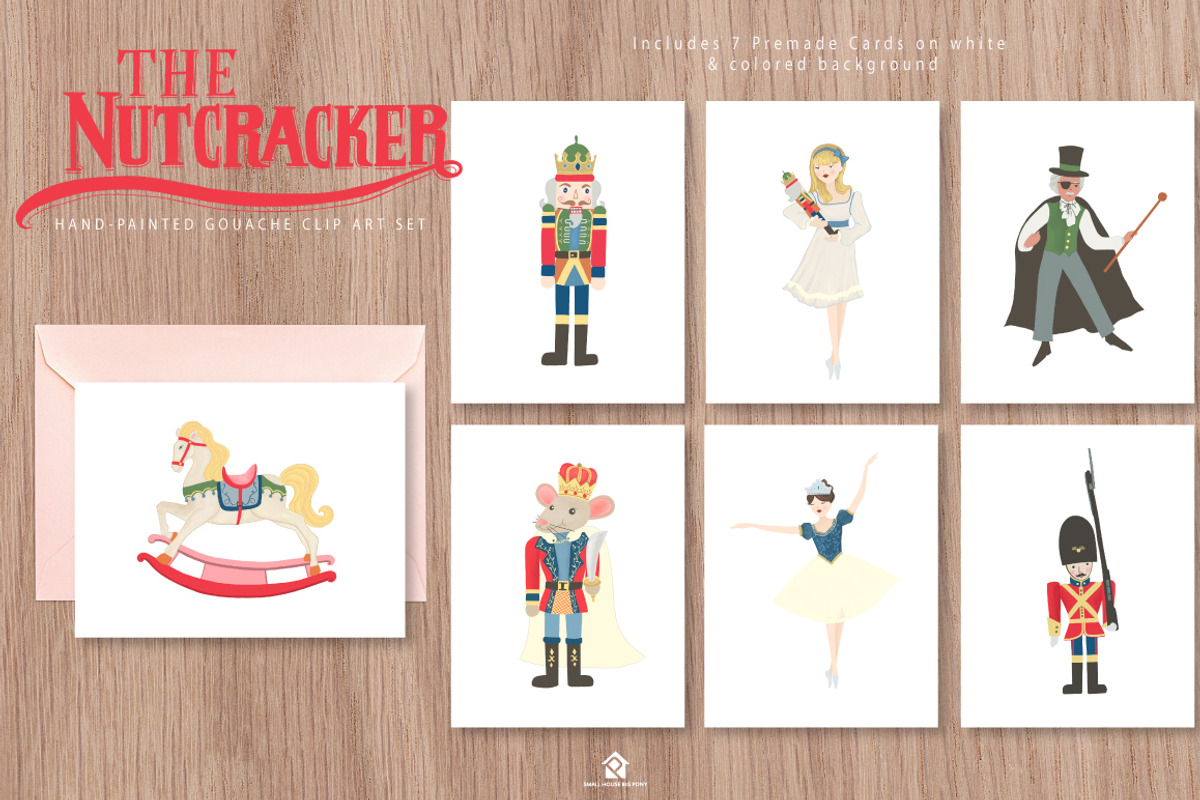 The Nutcracker Ballet Clip Art Set, a Graphic by SmallHouseBigPony (Photo 5 of 7)