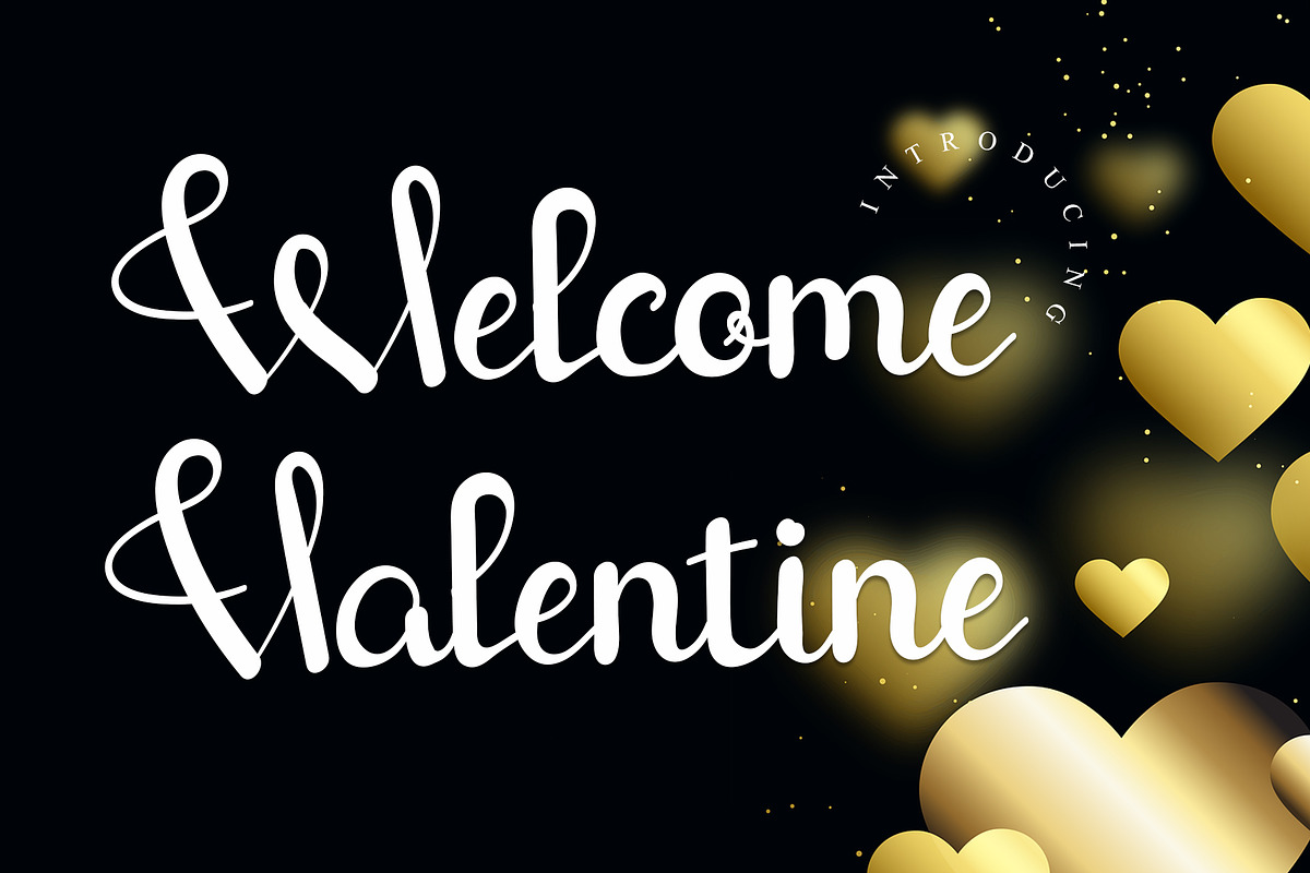 Welcome Valentine, a Handwritten Font by Gia Letter (Photo 1 of 6)