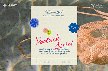 Poolside Script: Chill Typeface