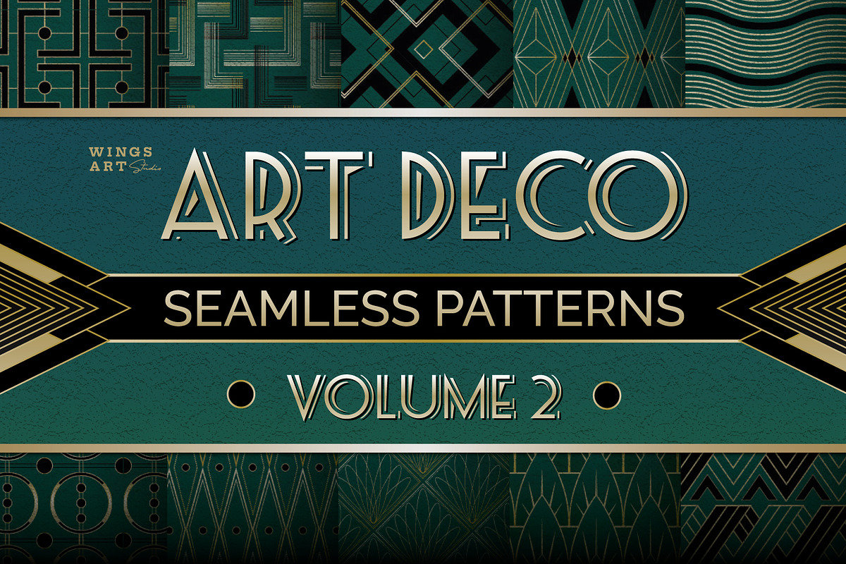 Art Deco Seamless Patterns Vol 2