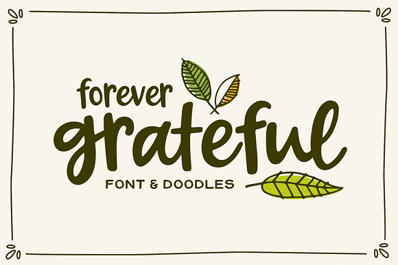 Forever Grateful Font & Doodles preview 8