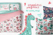 Nursery Art Mint Dino, an Animal Illustration by Nursery Art (Thumbnail 4 of 10)
