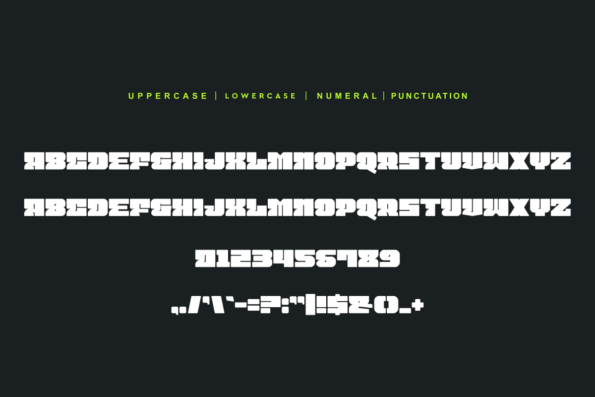 Sunyprog Bold Heavy & Logotype Font, a Sans Serif Font by QR Design Studio (Photo 7 of 8)