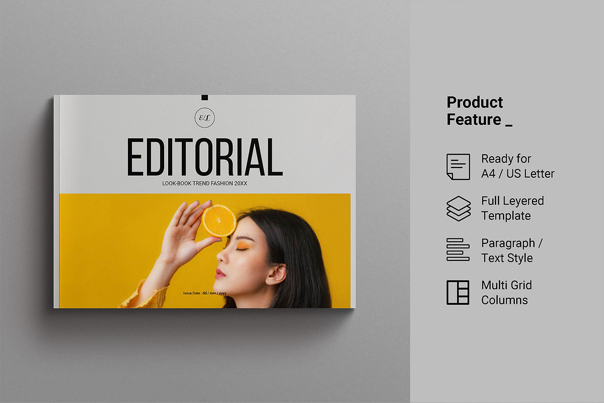 Editorial Lookbook Template Landscap preview 2