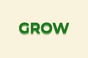 Grow layered wavy font style., a Layer Style Add-On by Design Store (Thumbnail 2 of 2)