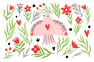 Hand Drawn Peace Dove Clipart, an Object Illustration by the_myro