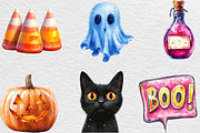 Pop Art Halloween Clipart, an Illustration by Black Bird Studio (Thumbnail 2 of 6)