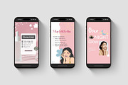 Animated Skincare Instagram Stories, a Social Media Template by TheBrightGrap (Thumbnail 6 of 11)