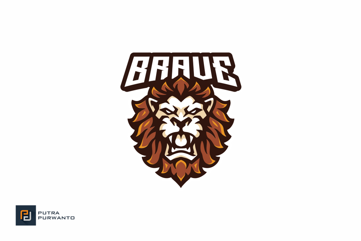 Ferocious Lion Head Mascot Logo, a Branding & Logo Template by putra_purwanto (Photo 2 of 2)