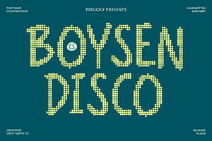 CS Boysen Disco, a Handwritten Font by Craft Supply Co.