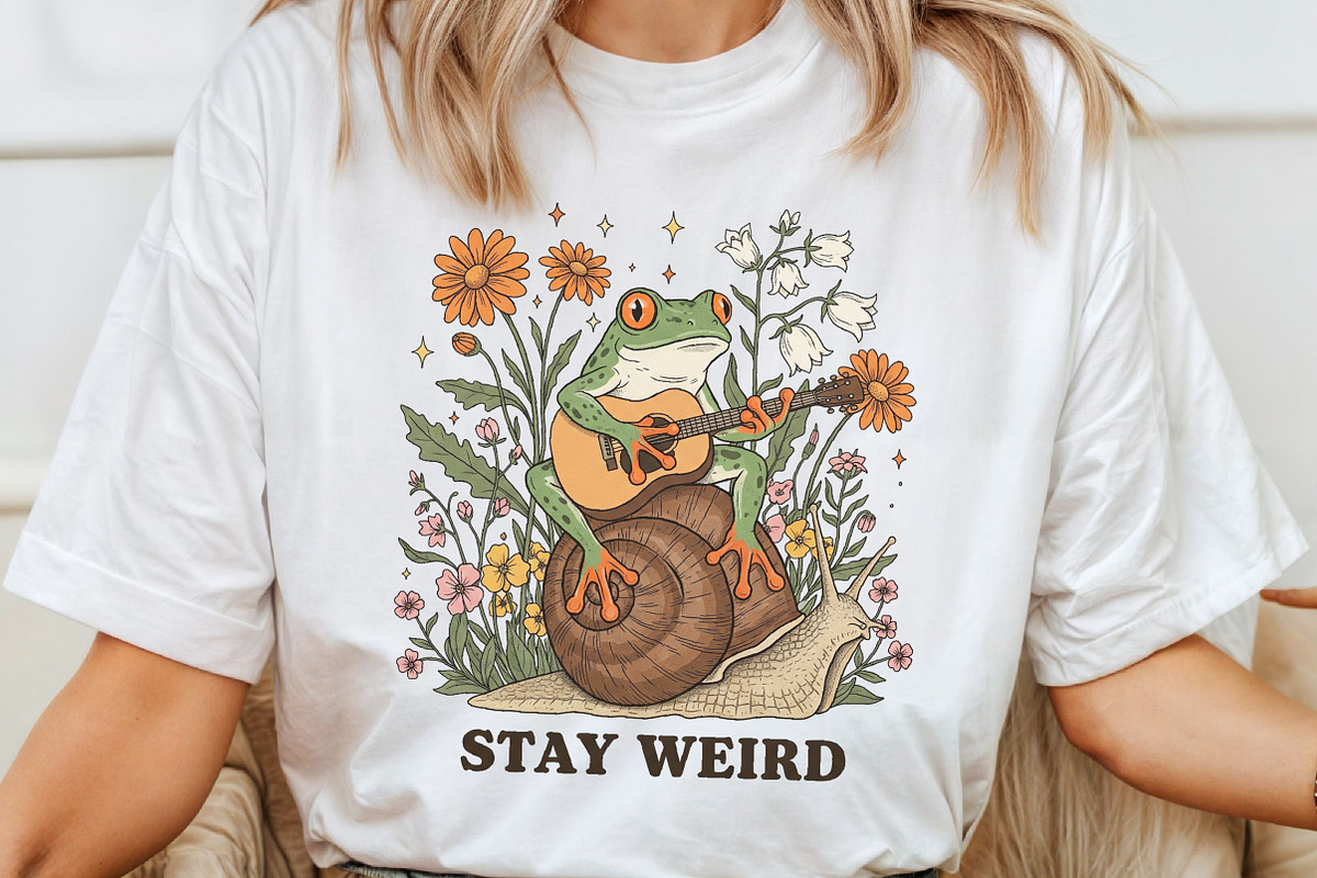 stay weird, witchy frog, gothic frog, an Illustration by Craft Nest (Photo 5 of 7)