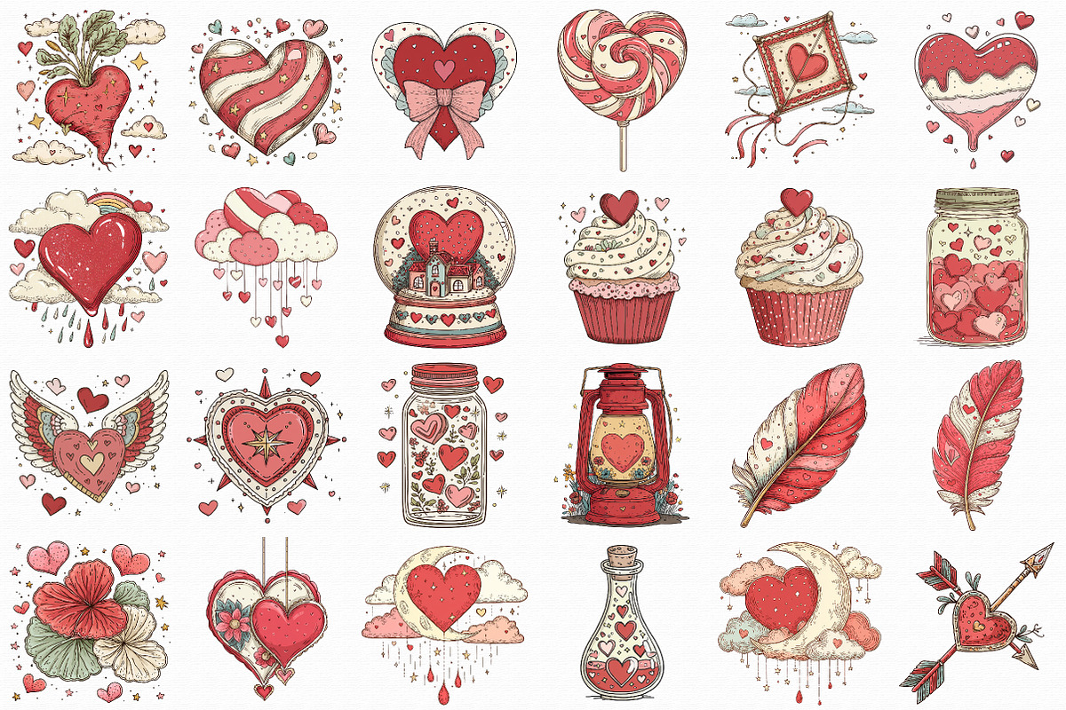Whimsical Valentine Collection, an Illustration by Libby Wishes (Photo 2 of 5)