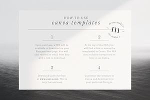 Minimal Cookbook Template Canva