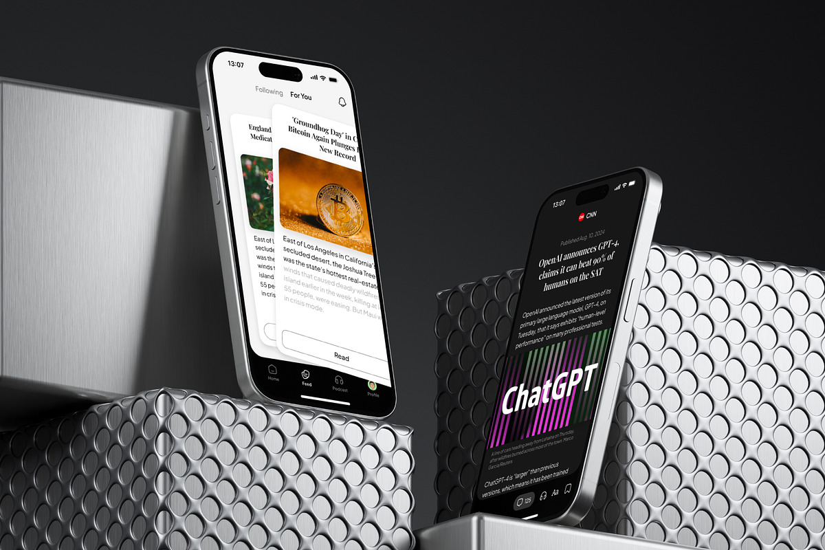 News Podcast App UI Kit, an App Template by Trung (Photo 4 of 10)