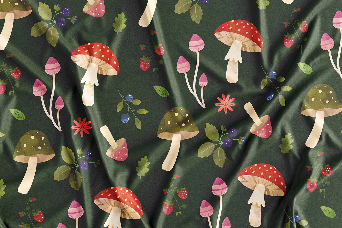 Summer Woodland Watercolor Clipart, a Seasonal Illustration by Hanna's ArtLab (Photo 6 of 6)
