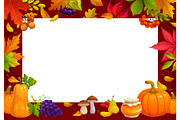 Autumn fall Thanksgiving poster, a Seasonal Illustration by Seavector Studio (Thumbnail 1 of 3)