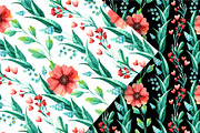 Spring flowers, watercolor clipart, an Illustration by Valin Malin (Thumbnail 7 of 14)