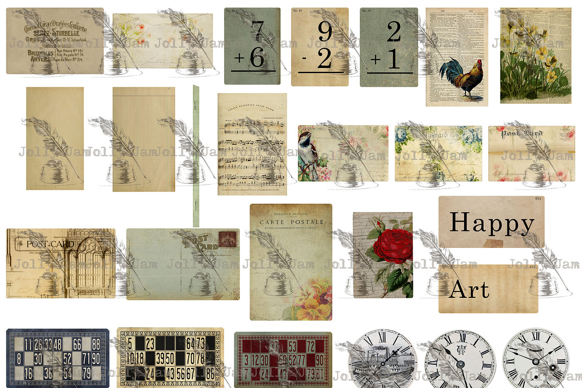 Junk Journal Ephemera Pack