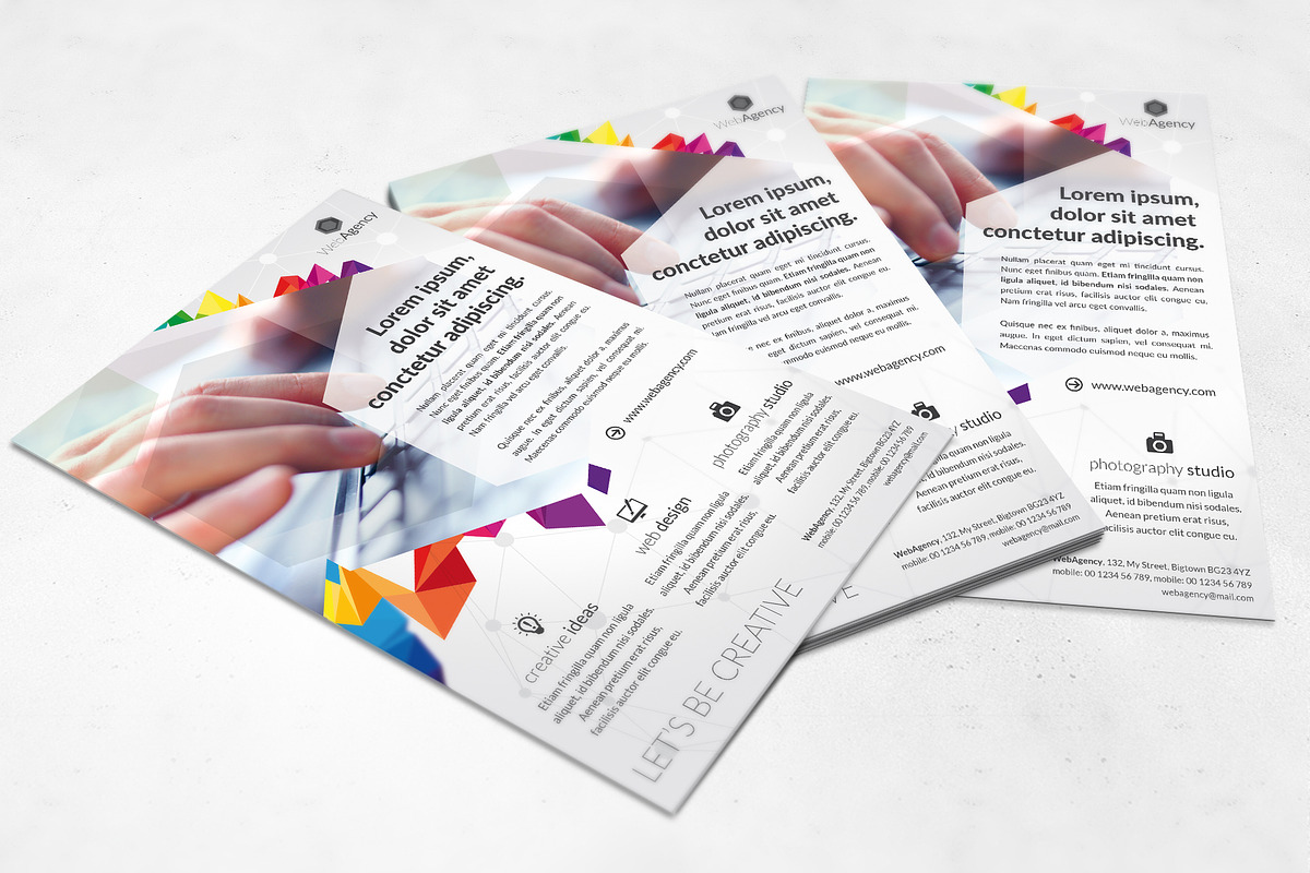 Web Agency flyer, a Flyer Template by buttonpl (Photo 2 of 3)