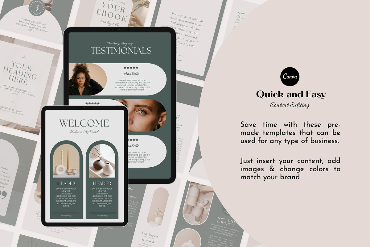 Aesthetic Ebook & Workbook Templates, a Magazine Template by Studio DigiCraft (Photo 4 of 8)