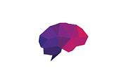 Crystal Brain Logo Template, a Branding & Logo Template by Design Crafts (Thumbnail 1 of 2)