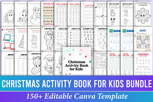 Christmas Activity Book For Kids