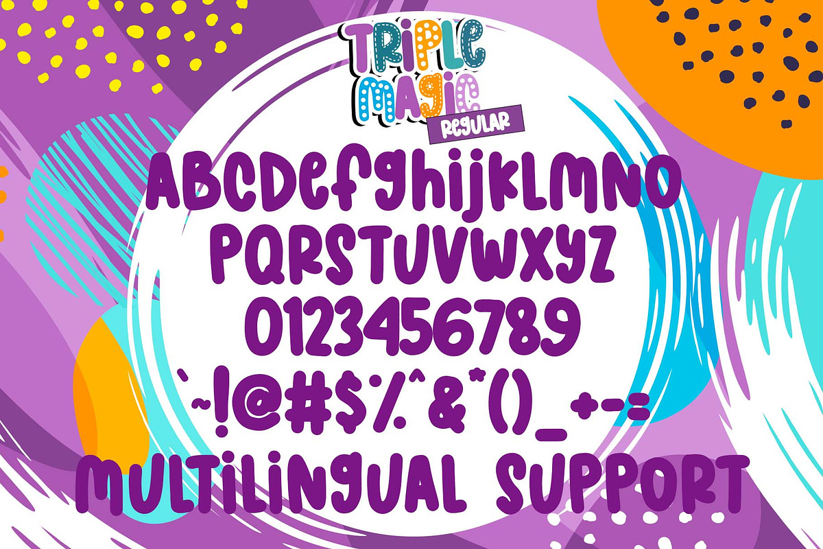Triple Magic Font, a Handwritten Font by Dm Studio (Photo 4 of 5)