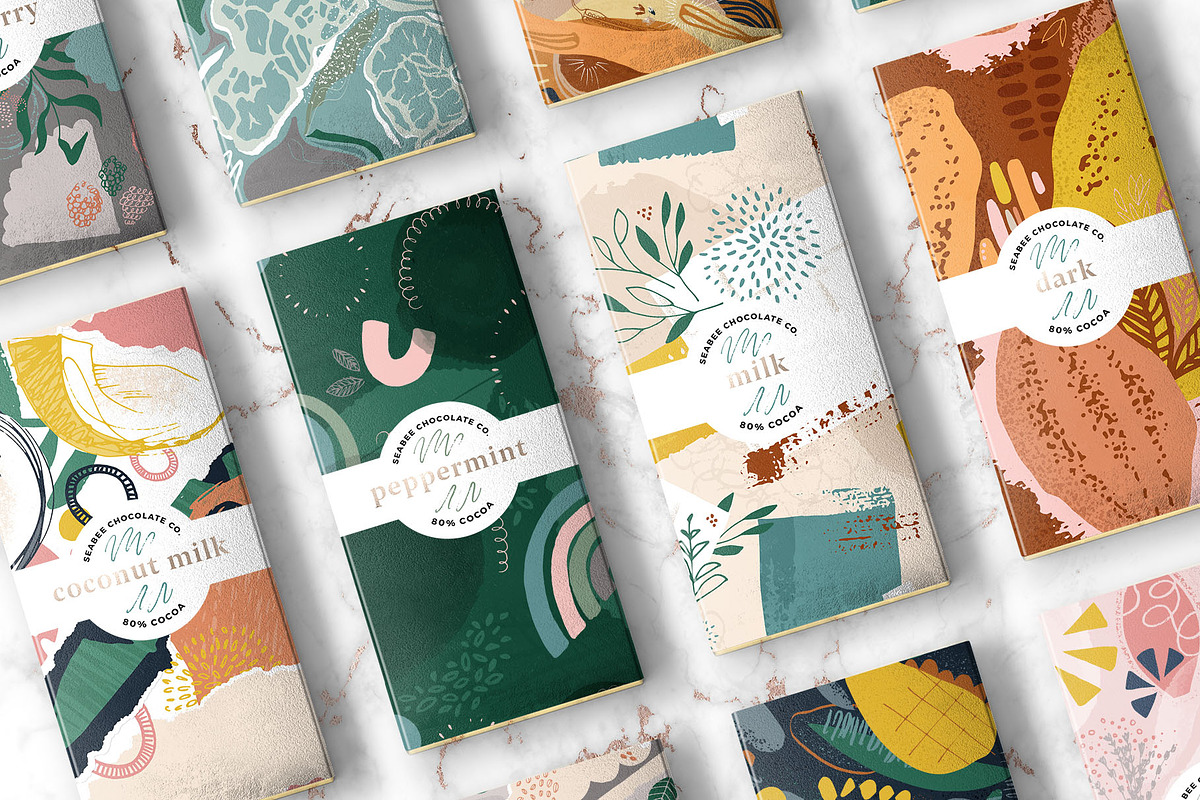 Indulgent: Abstract Collage Patterns, a Pattern Graphic by Anugraha Design (Photo 2 of 11)