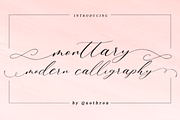 Monttary - Modern calligraphy font, a Script Font by Quothron (Thumbnail 3 of 6)