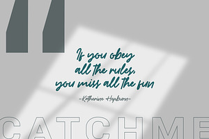 Catchme - Signature Font