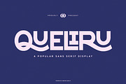 Queliru - Sans Serif Display Font, a Sans Serif Font by Flawless And Co (Thumbnail 1 of 10)