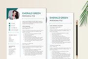Resume Template Word - Emerald Green, a Resume Template by Stanin Studio (Thumbnail 2 of 10)