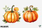 Halloween Pumpkin Watercolor, an Illustration by Gemstone (Thumbnail 6 of 12)