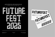 VB Ziore - Futuristic Font, a Sans Serif Font by VALIANTBROTHA (Thumbnail 7 of 9)