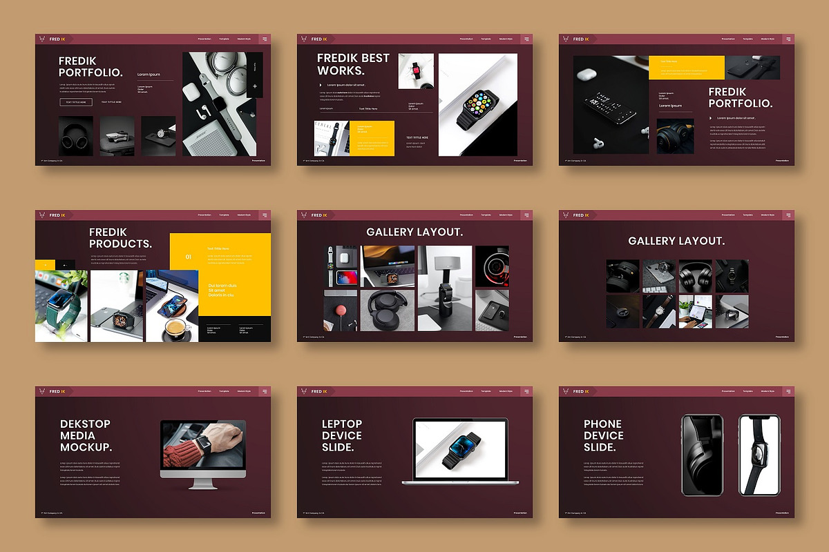 Fredik – Business PowerPoint Templat, a Presentation Template by Dens Creative Studio (Photo 4 of 6)