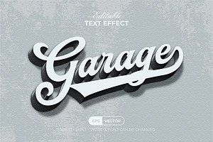 Garage Text Effect Vintage Style, an Action Add-On by Mockmenot