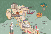 Italy Map, an Illustration by GooseFrol (Thumbnail 2 of 10)