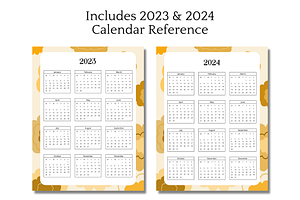 Retro 2023 Calendar Planner Template