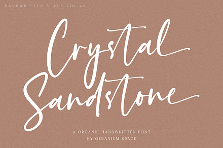 Crystal Sandstone - Handwritten Font
